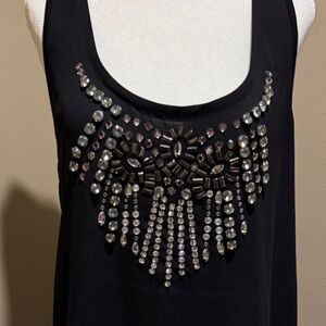 Express Black Embellished Blouse